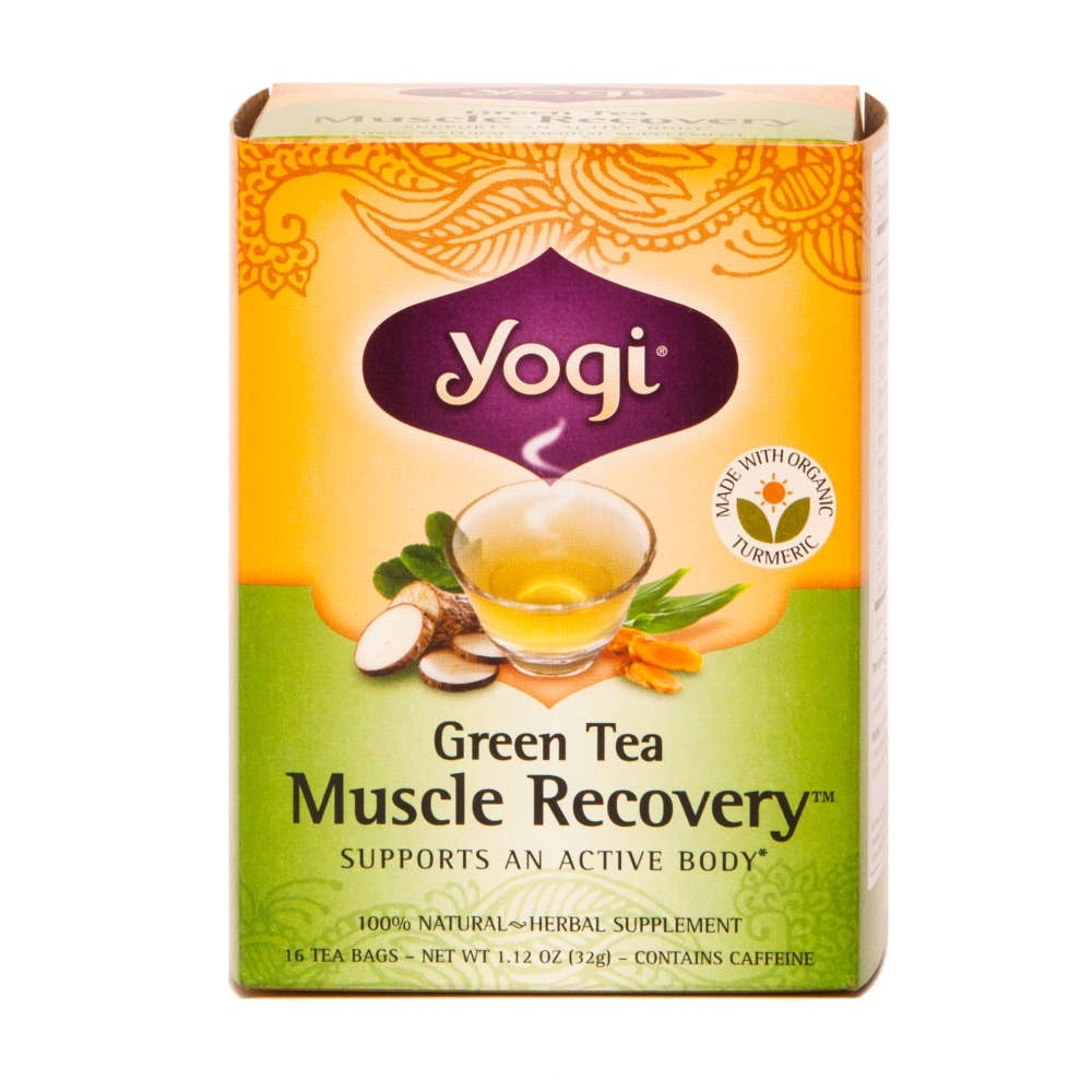 slide 1 of 1, Yogi Muscle Recovery Green Tea, 16 ct