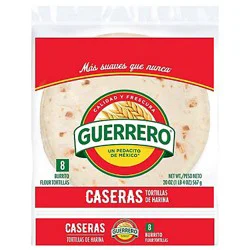 Guerrero Caseras Flour Tortillas Burrito Size - 8 Count