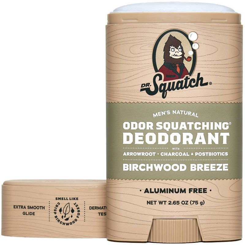 slide 3 of 3, DR. SQUATCH Men's Natural Deodorant - Birchwood Breeze - 2.65oz, 2.65 oz
