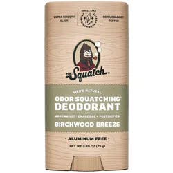 DR. SQUATCH Men's Natural Deodorant - Birchwood Breeze - 2.65oz