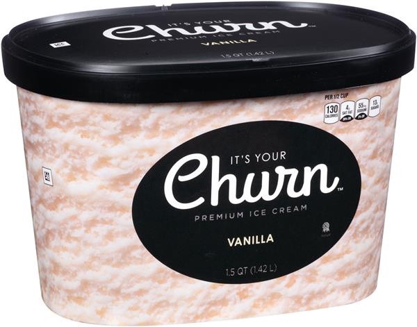 slide 1 of 1, It's Your Churn Premium Ice Cream Vanilla, 1.5 qt