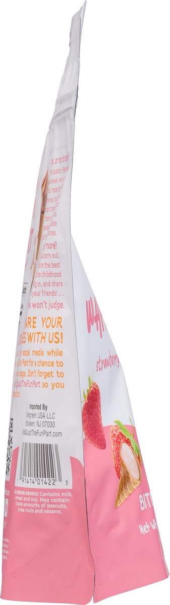 slide 4 of 9, Just the Fun Part Bite-Sized Strawberry White Chocolate Waffle Cones Bite-Sized 4.23 oz, 4.23 oz
