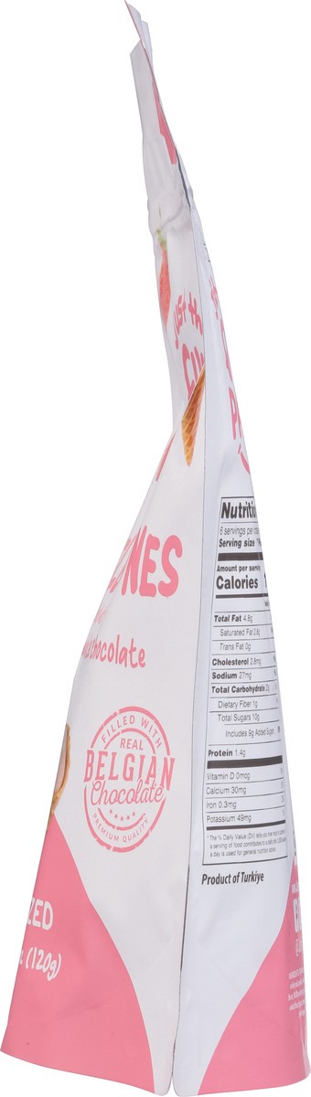 slide 7 of 9, Just the Fun Part Bite-Sized Strawberry White Chocolate Waffle Cones Bite-Sized 4.23 oz, 4.23 oz