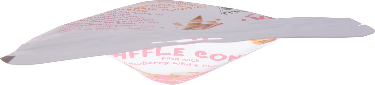 slide 8 of 9, Just the Fun Part Bite-Sized Strawberry White Chocolate Waffle Cones Bite-Sized 4.23 oz, 4.23 oz