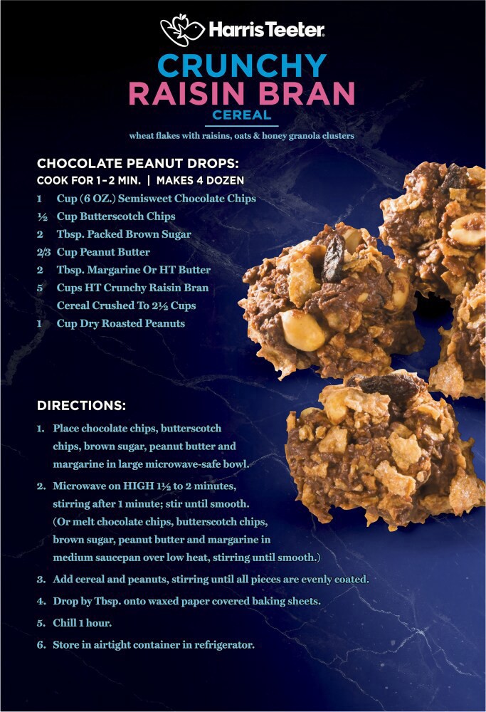 slide 3 of 4, Harris Teeter Crunchy Raisin Bran Cereal, 18.2 oz