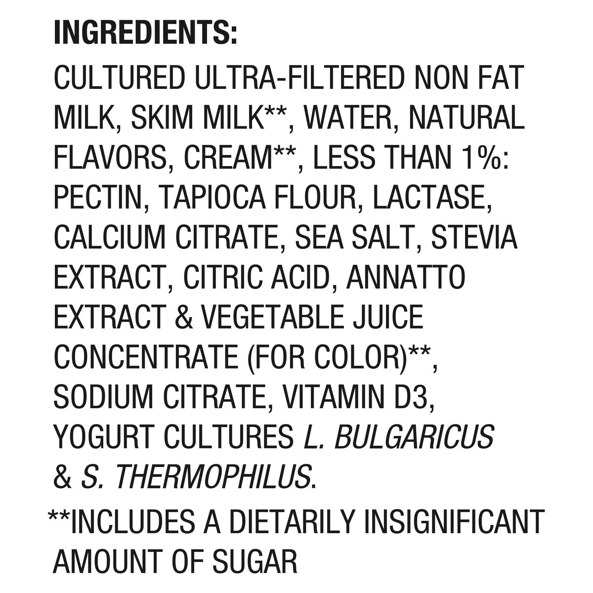 slide 12 of 13, Too Good & Co. Peach Flavored Zero Sugar* Low Fat Greek Yogurt Cultured Product, 5.3 OZ Cup, 5.3 oz