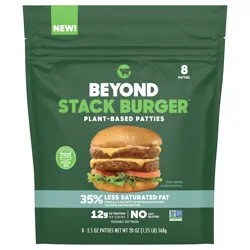 Beyond Meat Stack Burger™ Plant-Based Frozen Patties, 8 ct / 2.5 oz