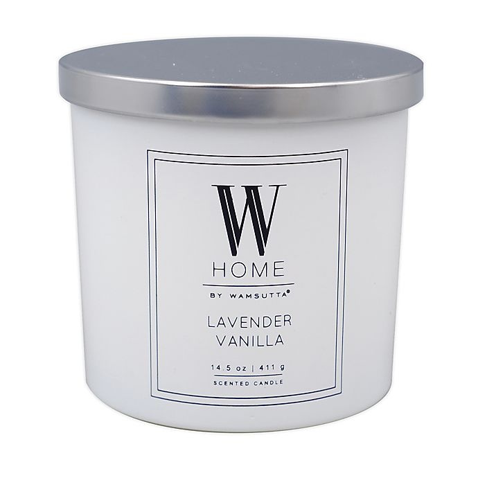 slide 1 of 1, W Home Lavender Vanilla Tin Candle, 14 oz