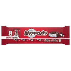 Mounds Coconut and Dark Chocolatey Snack Size Candy Bars, 8 count 0.6 oz