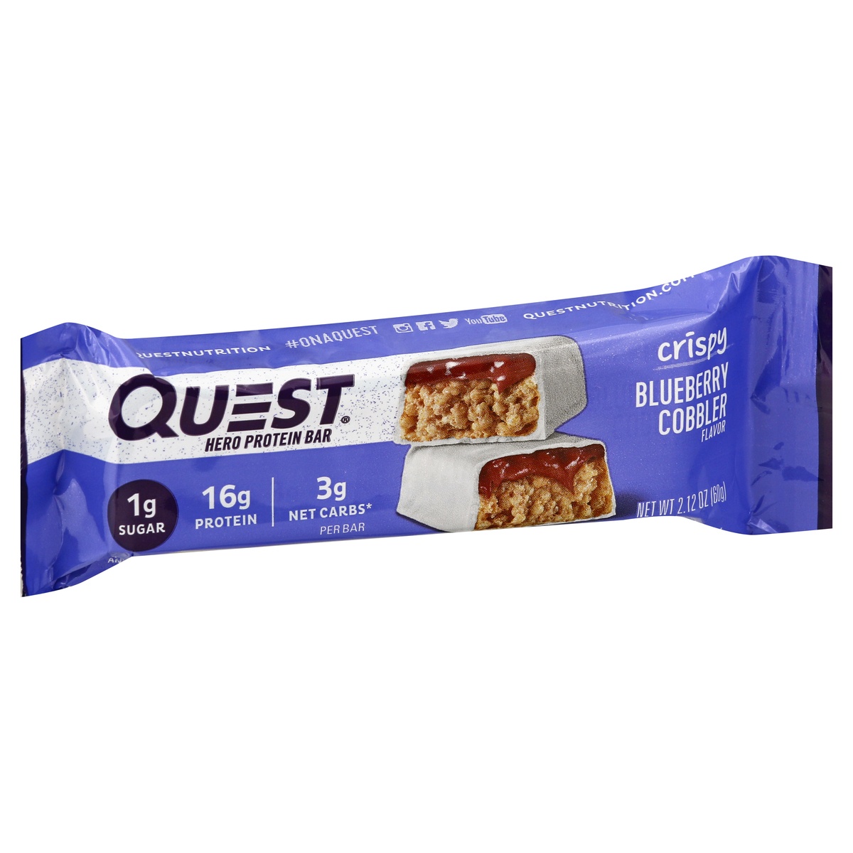Quest Nutrition Hero Protein Bar, Blueberry Cobbler 2.12 oz | Shipt