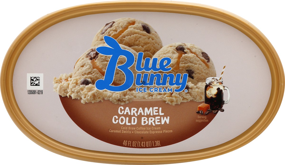 slide 7 of 13, Blue Bunny Caramel Cold Brew ice Cream 46 oz, 46 oz