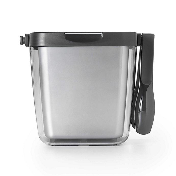 slide 2 of 5, Distributed OXO Double Wall Ice Bucket with Tongs and Garnish Tray, 3 ct