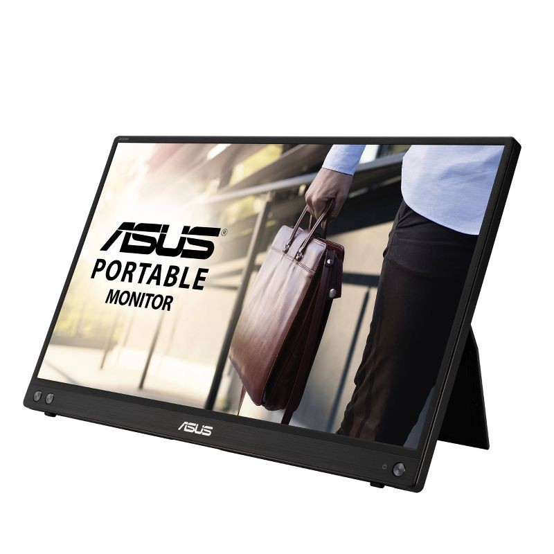 slide 2 of 8, ASUS ZenScreen 15.6" FHD Portable Monitor, IPS Panel, Ultra Thin, Kickstand Design (USB Type-C or A): Anti-Glare, USB-C Connection, 1 ct