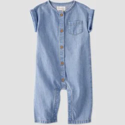 Little Planet by Carter's Organic Baby Chambray Jumpsuit - 12M