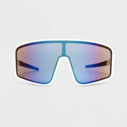 Women's Rubberized Plastic Shield Sunglasses - All In Motion™ White