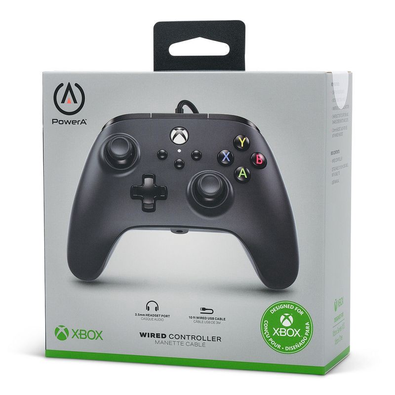 slide 12 of 14, PowerA Wired Controller for Xbox Series X|S - Black: USB-C Connection, Xbox Compatibility, 1 ct