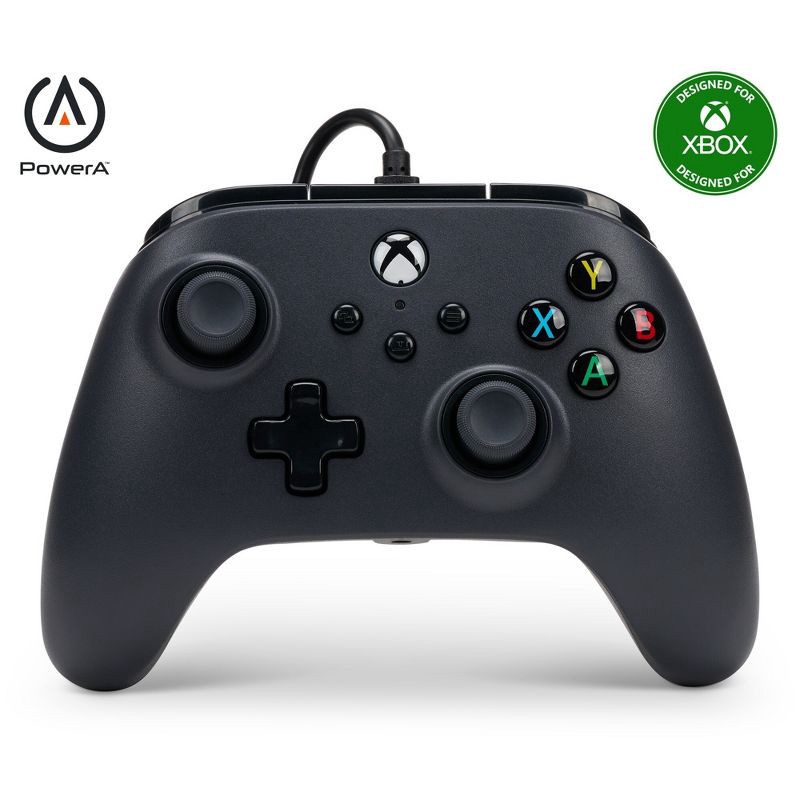 slide 1 of 14, PowerA Wired Controller for Xbox Series X|S - Black: USB-C Connection, Xbox Compatibility, 1 ct