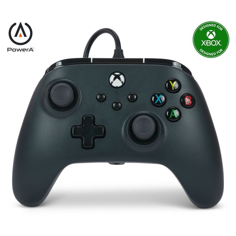 slide 1 of 14, PowerA Wired Controller for Xbox Series X|S - Black: USB-C Connection, Xbox Compatibility, 1 ct