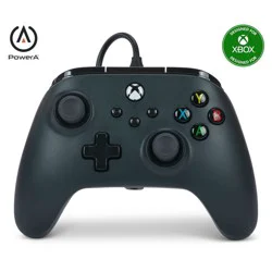 PowerA Wired Controller for Xbox Series X|S - Black: USB-C Connection, Xbox Compatibility