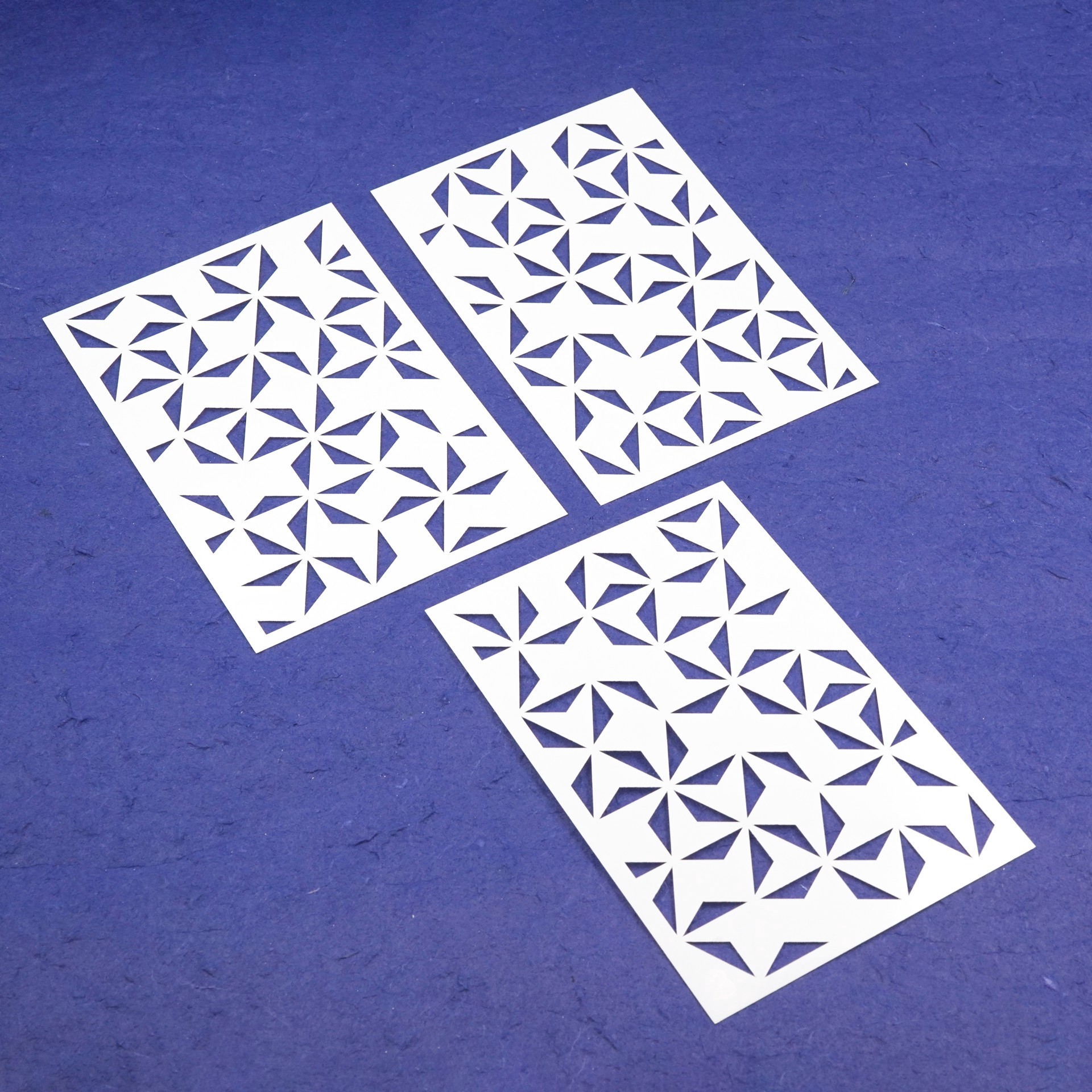 slide 3 of 3, Geo Layering Stencils By Recollections, 4 in x 6 in