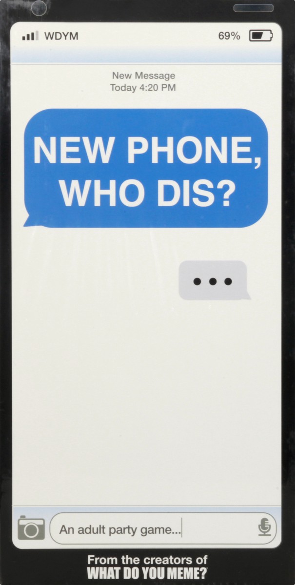 slide 9 of 11, New Phone, Who Dis? Ages 17+ Adult Party Game 1 ea, 1 ct