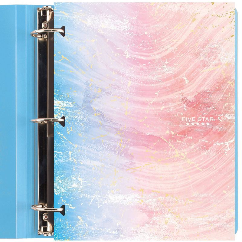 slide 5 of 7, Five Star 4 Pocket Paper Folder Daydream Portfolio: Multicolored, 3 Hole Punched, 150 Sheet Capacity, Stationery & Office, School Supplies, 1 ct