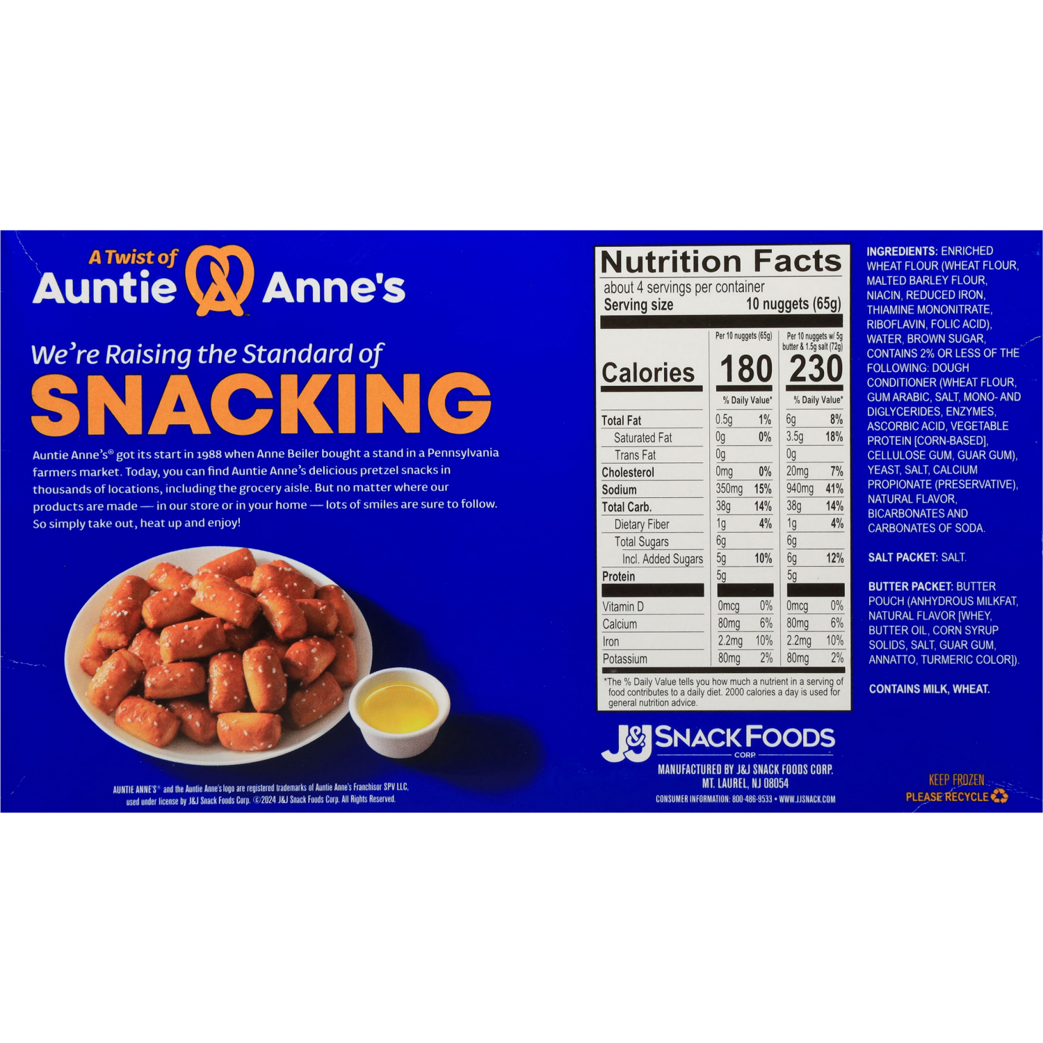 slide 2 of 4, Auntie Anns Pretzel Nuggets - 9 Oz, 4 ct; 9.7 oz