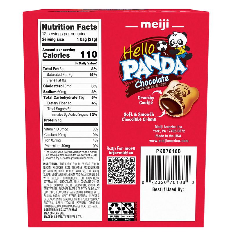 slide 2 of 7, Hello Panda Chocolate Snack Box - 9oz/12ct, 12 ct; 9 oz