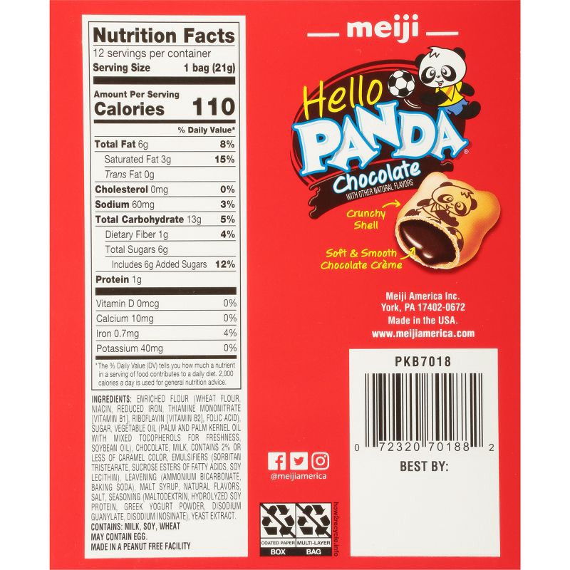 slide 2 of 8, Hello Panda Chocolate Snack Box - 9oz/12ct, 12 ct; 9 oz