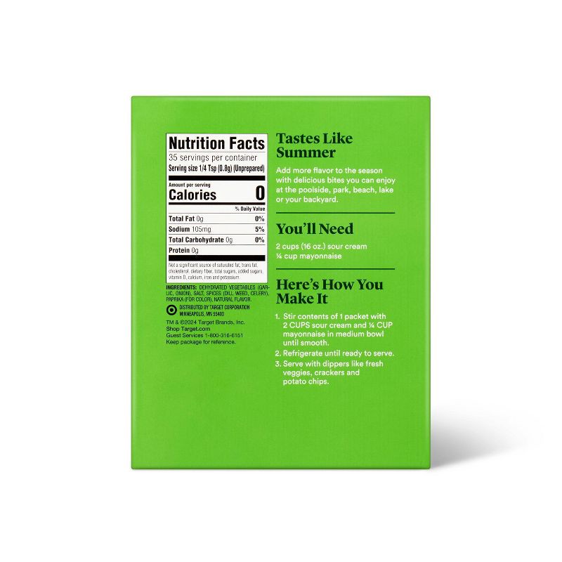 slide 3 of 4, Dill Pickle Seasoning Dip Mix - 2pk / 2oz - Good & Gather™, 2 ct; 2 oz