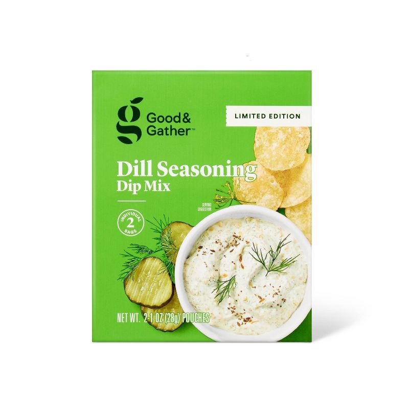 slide 1 of 4, Dill Pickle Seasoning Dip Mix - 2pk / 2oz - Good & Gather™, 2 ct; 2 oz