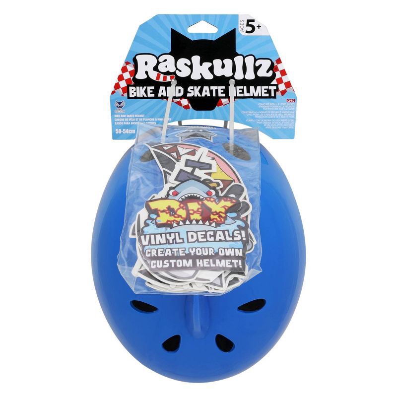 slide 7 of 14, Raskullz Cling Shark Child Helmet - Blue, 1 ct