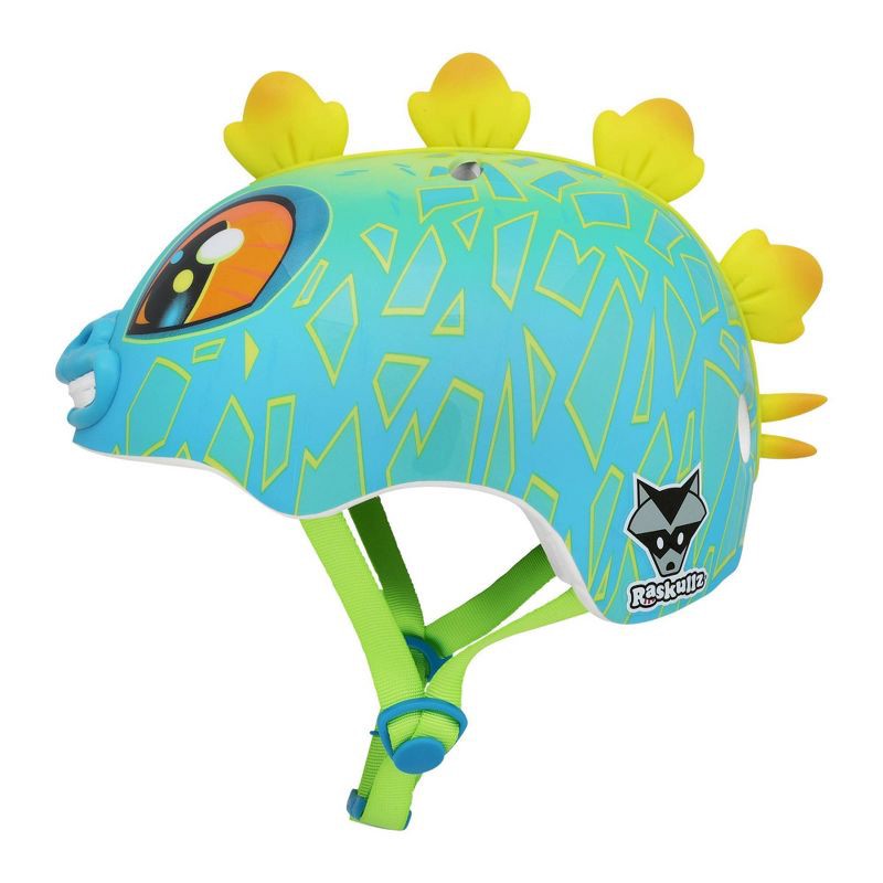 slide 2 of 10, Raskullz Stego Hawk Child Helmet - Blue/Yellow, 1 ct