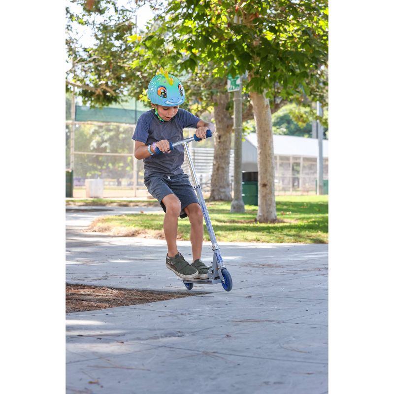 slide 10 of 10, Raskullz Stego Hawk Child Helmet - Blue/Yellow, 1 ct