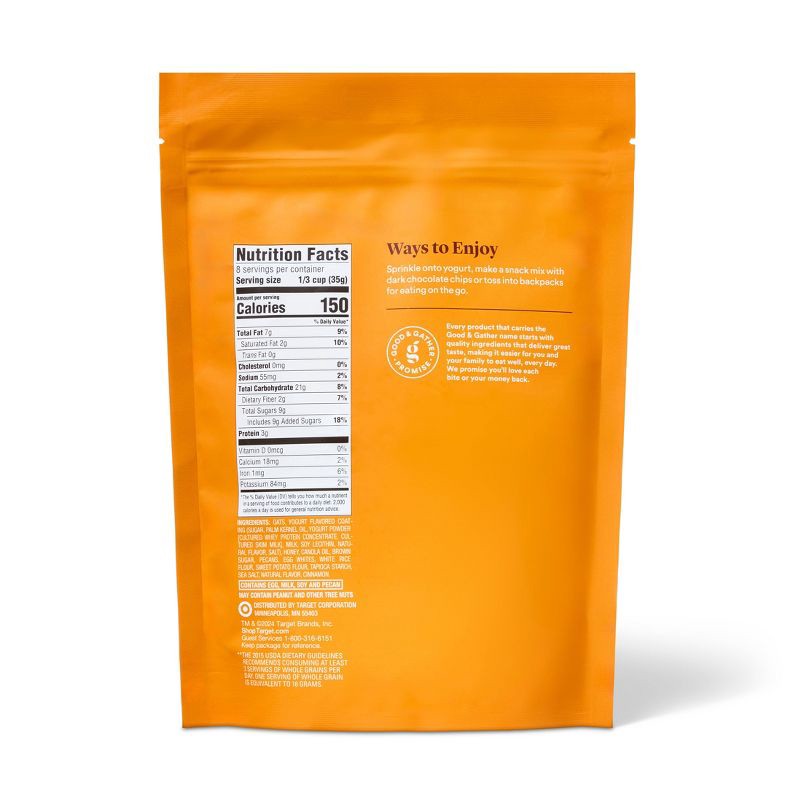 slide 2 of 4, Honey Pecan Drizzled Granola Clusters - 10oz - Good & Gather™, 10 oz