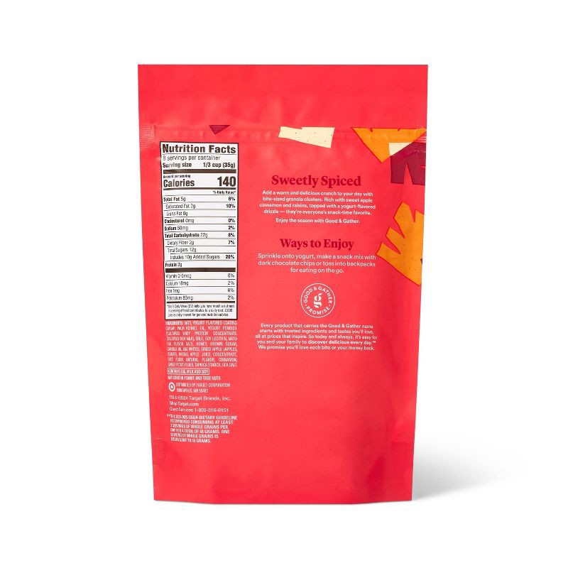 slide 2 of 4, Apple Cinnamon Raisin Drizzled Granola Clusters - 10oz - Good & Gather™, 10 oz