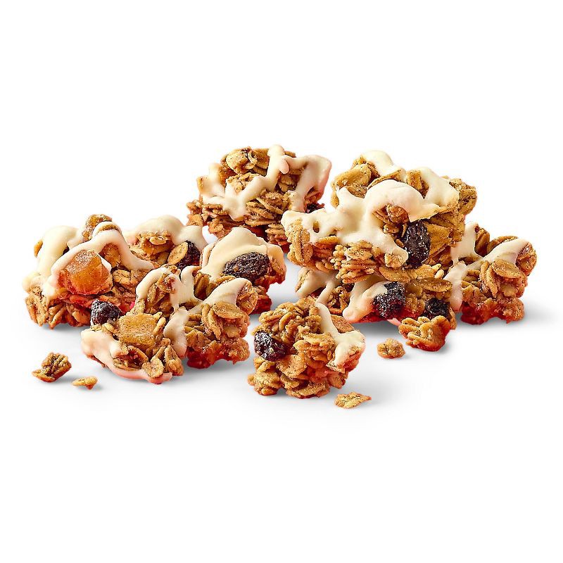 slide 3 of 4, Apple Cinnamon Raisin Drizzled Granola Clusters - 10oz - Good & Gather™, 10 oz