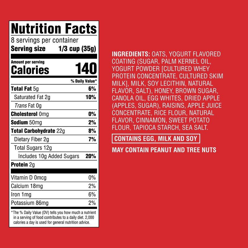 slide 4 of 4, Apple Cinnamon Raisin Drizzled Granola Clusters - 10oz - Good & Gather™, 10 oz