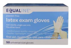 Equaline Latex Glove Powder Free