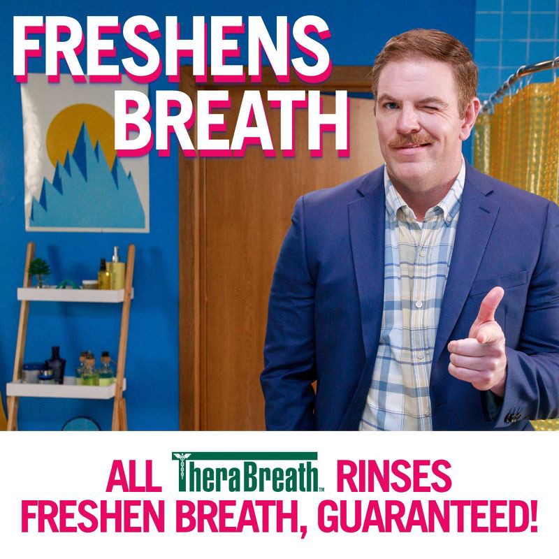 slide 7 of 10, TheraBreath Anticavity Fluoride Mouthwash - Sparkle Mint - Trial Size - 3 fl oz, 3 fl oz