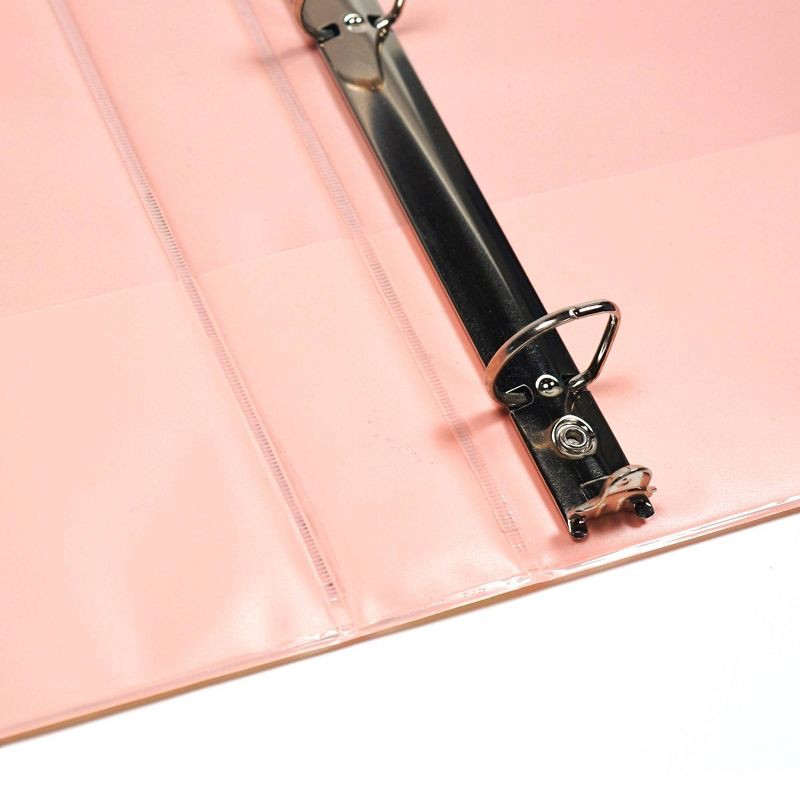 slide 5 of 7, Yoobi Evolve 1" D-Ring Binder 220 Sheet Capacity Peachy Yellow Ombre, 1 ct