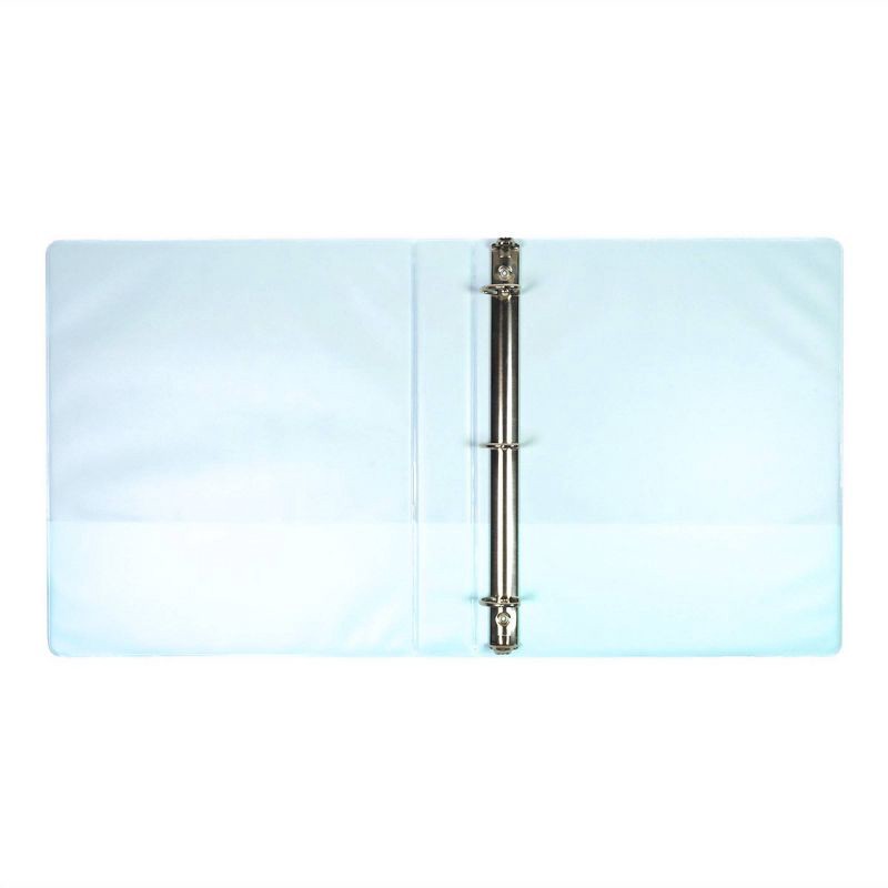 slide 4 of 7, Yoobi Evolve 1" D-Ring Binder 220 Sheet Capacity Powder Blue Ombre, 1 ct