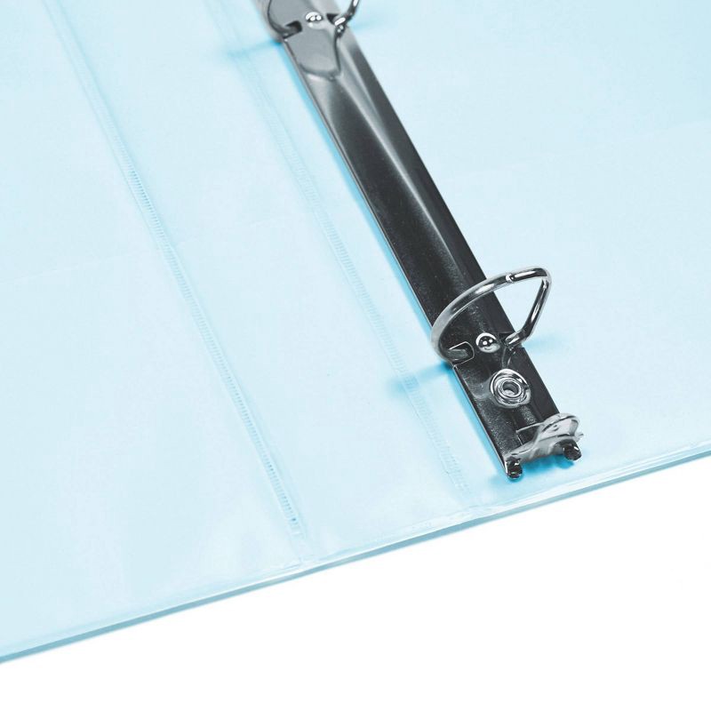 slide 5 of 7, Yoobi Evolve 1" D-Ring Binder 220 Sheet Capacity Powder Blue Ombre, 1 ct
