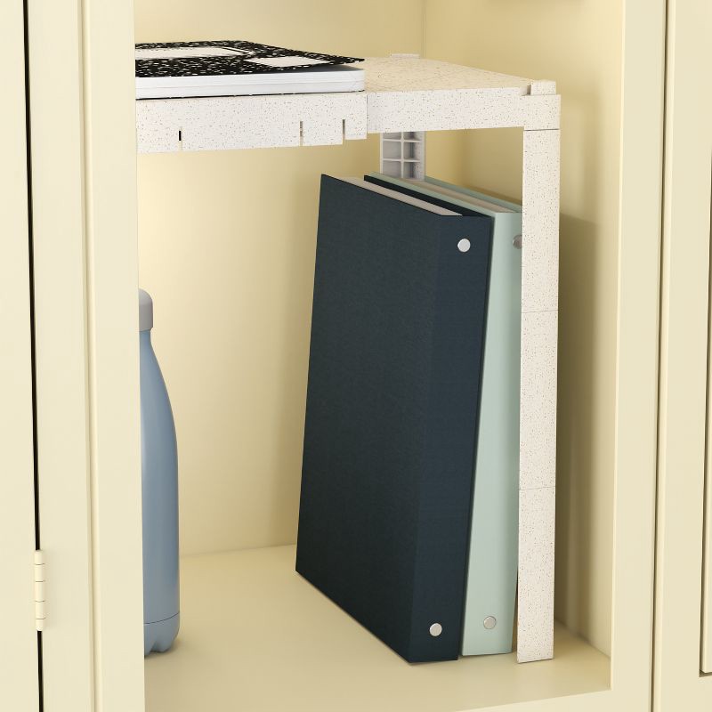 slide 5 of 7, U Brands U-Eco Plastic Locker Adjustable Shelf White, 1 ct