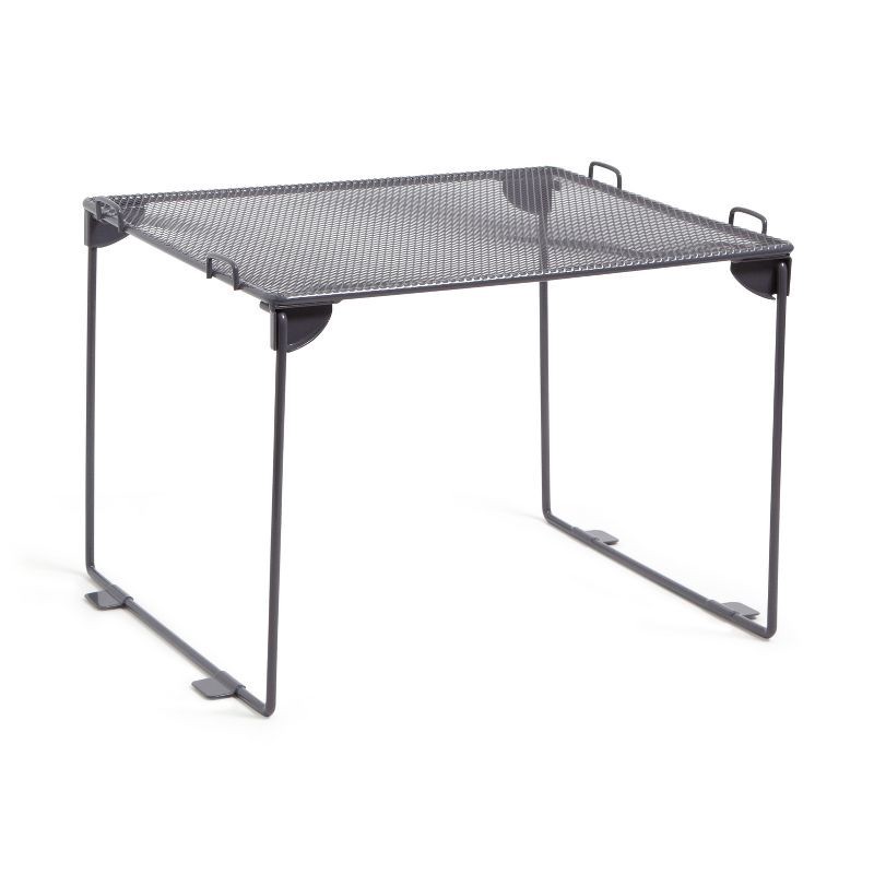 slide 2 of 7, U Brands 8" Mesh Locker Shelf Dusty Black, 1 ct