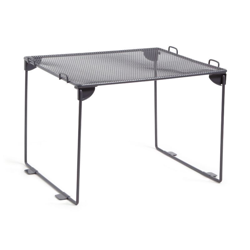 slide 1 of 7, U Brands 8" Mesh Locker Shelf Dusty Black, 1 ct