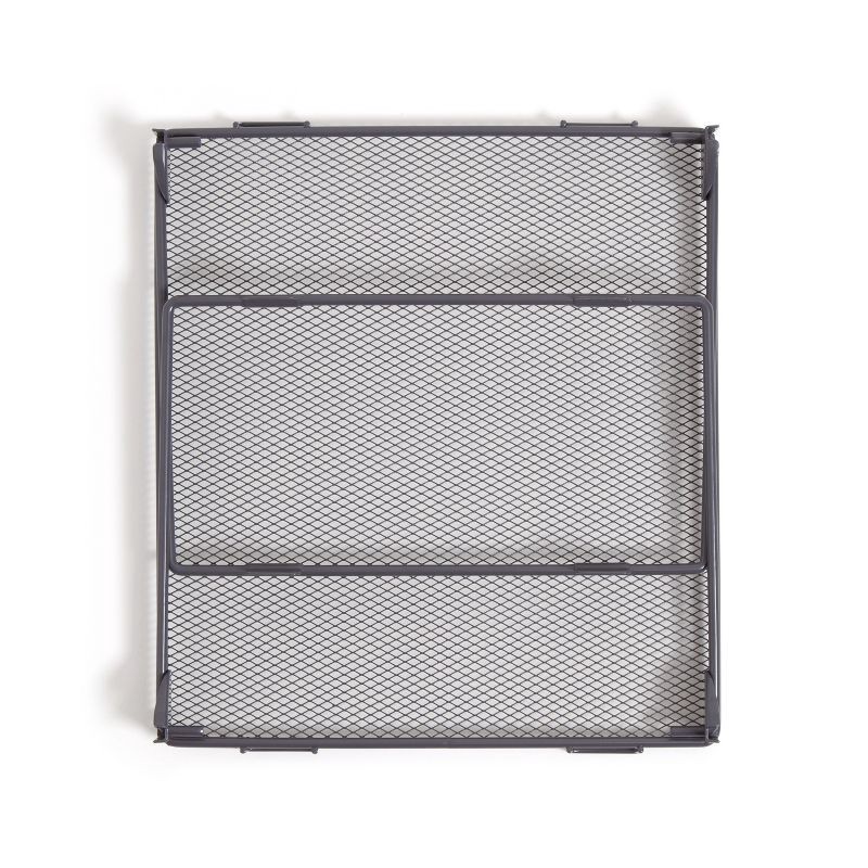 slide 5 of 7, U Brands 8" Mesh Locker Shelf Dusty Black, 1 ct
