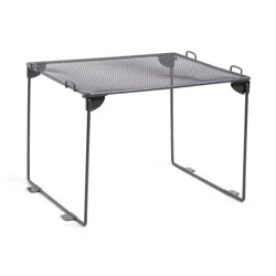 U Brands 8" Mesh Locker Shelf Dusty Black