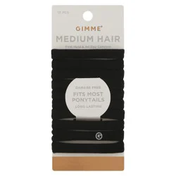 gimMe Medium Hair Ponytailers 10 ea