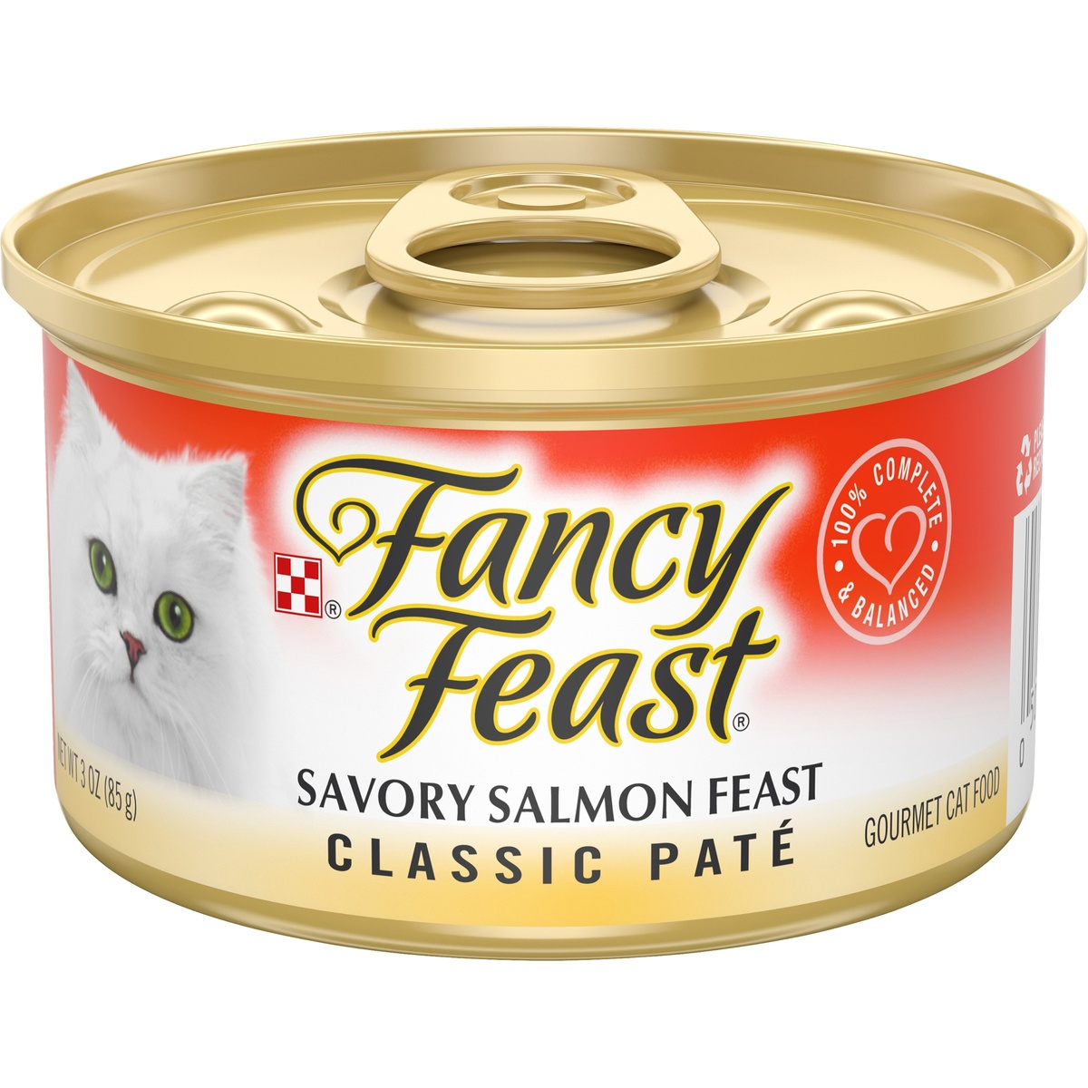 slide 1 of 1, Purina Fancy Feast Classic Savory Salmon Feast Cat Food, 3 oz